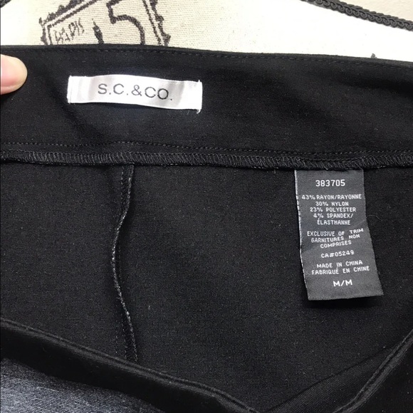 SC& Co. Women’s Colour block Pencil Skirt Black/ Grey M - Picture 8 of 9